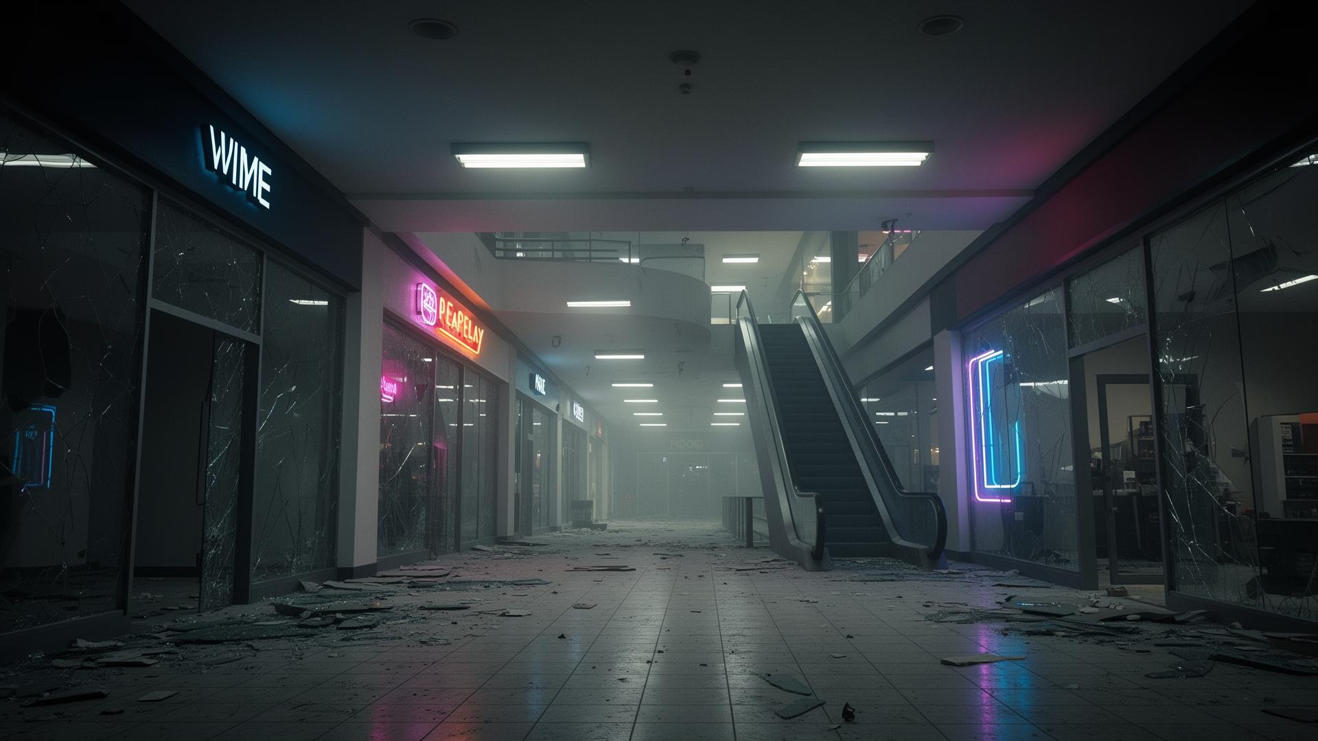 ABANDONED SHOPPING MALL — Lower Level · Decommissioned
